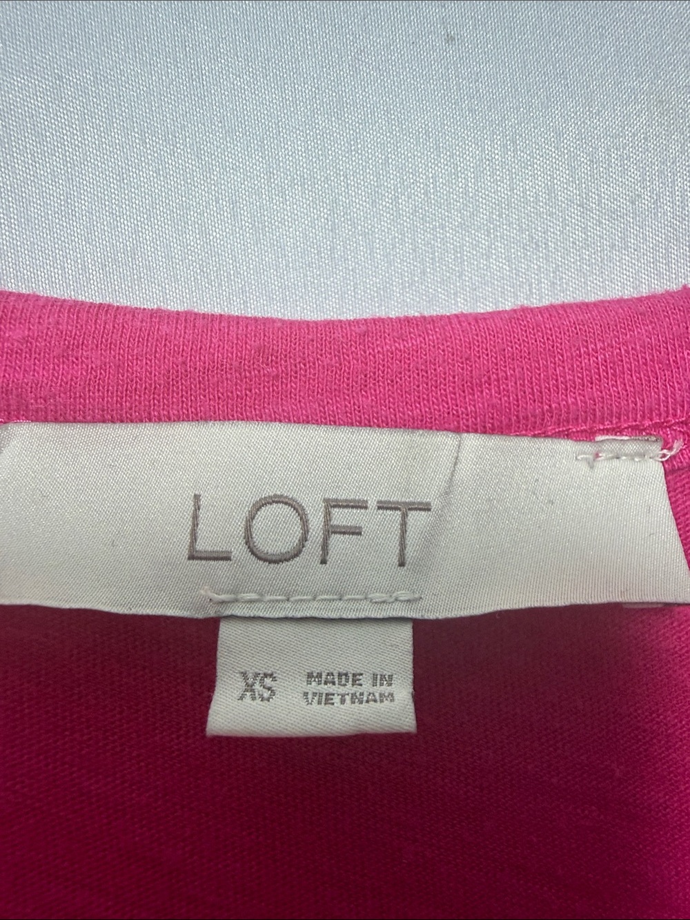 LOFT Fuchsia Ruffle Sleeve Tank Top - Picture 2 of 4